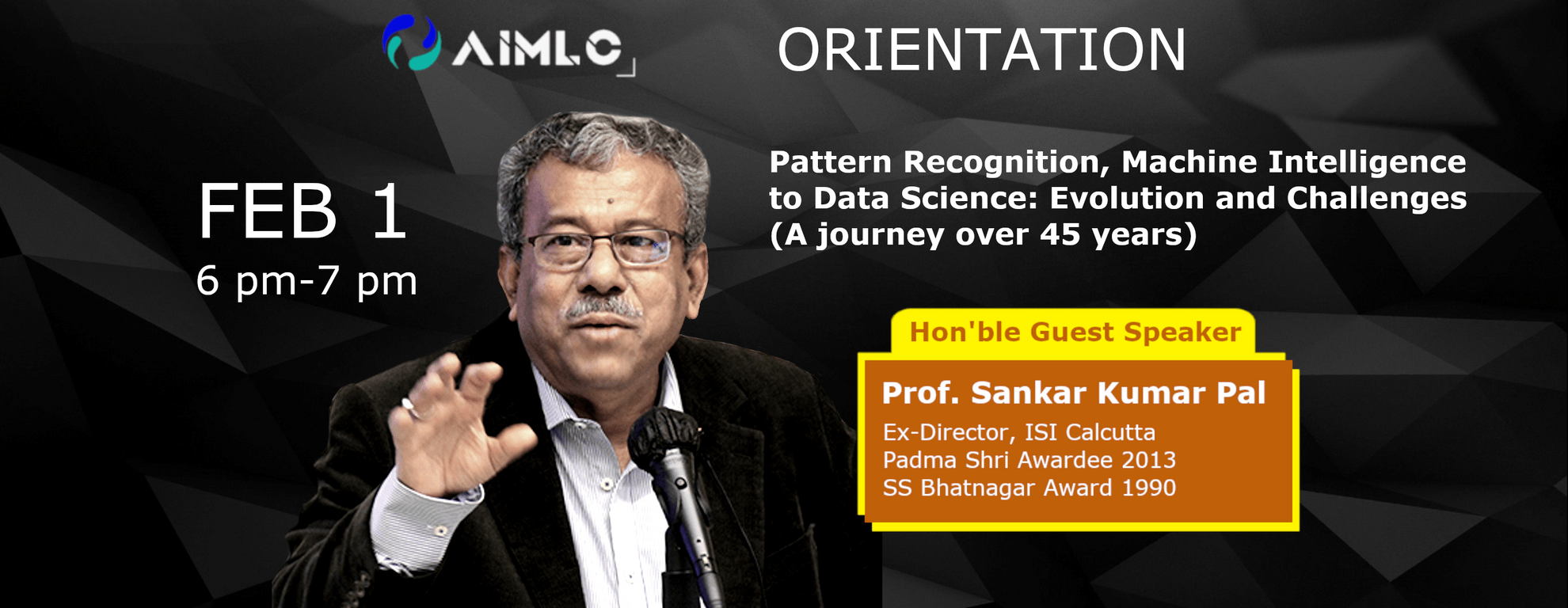 Orientation 2021: Guest Talk by Prof. S.K. Pal - Featured image